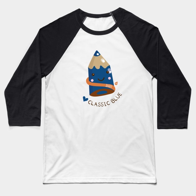 ClassicBlueMS Baseball T-Shirt by MisturaDesign